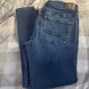 American Eagle Outfitters Dark Blue Skinny Jeans